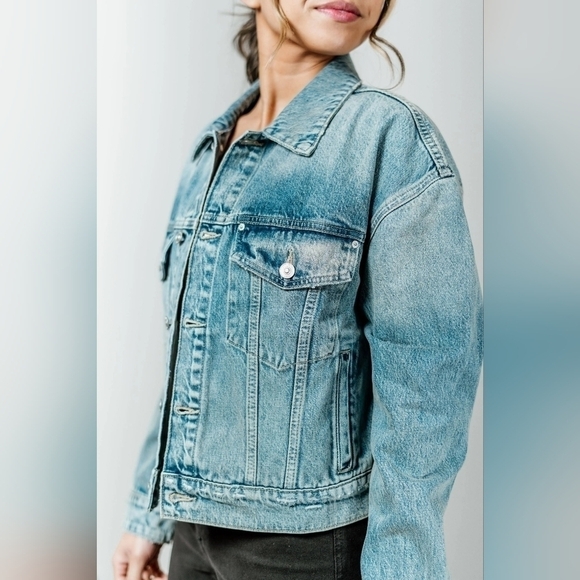 Hudson NWT Brea Swing Trucker Jacket - Picture 8 of 17